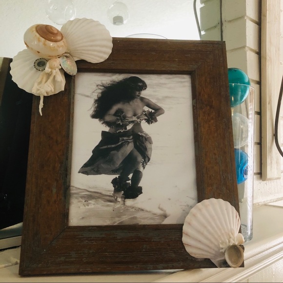 Rustic Wood SEASHELL 8x10 PHOTO FRAME - Picture 5 of 11